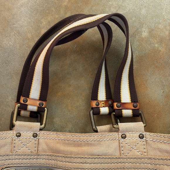 LOUIS VUITTON Cruise Line Globe Shopper PM Tote Bag, Handbag, Yellow, Natural - Picture 4 of 12